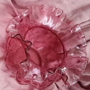 Vintage Fenton Cranberry Vase